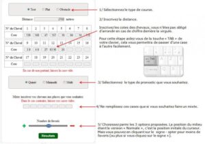 Mode d'emploi pour LE PRONOSTIC EN OR